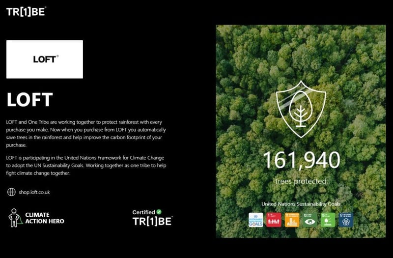 Loft climate action page trees protected figure